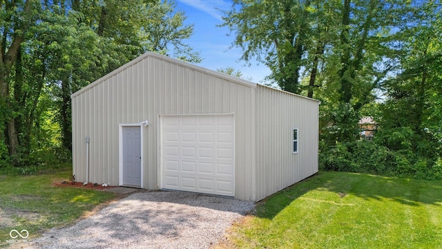 1254 Wade St, Austin, IN 47102 - detached garage with driveway