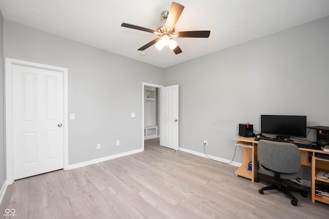 1312 Donald Pass, Greenwood, IN 46143 - office space featuring light wood finished floors and ceiling fan