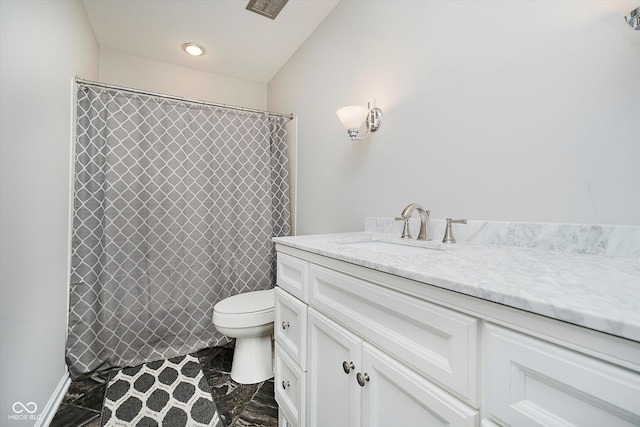 16714 Oak Rd, Westfield, IN 46074 - bathroom featuring vanity and a shower with shower curtain