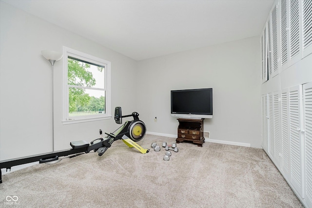 16714 Oak Rd, Westfield, IN 46074 - exercise room featuring carpet and baseboards