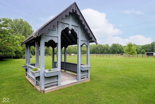 16714 Oak Rd, Westfield, IN 46074 - view of yard featuring a gazebo