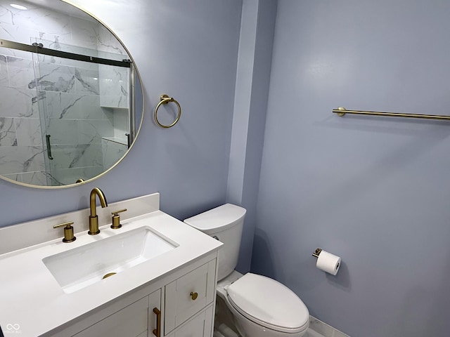 1818 Broadway St, Anderson, IN 46012 - bathroom with a marble finish shower and vanity