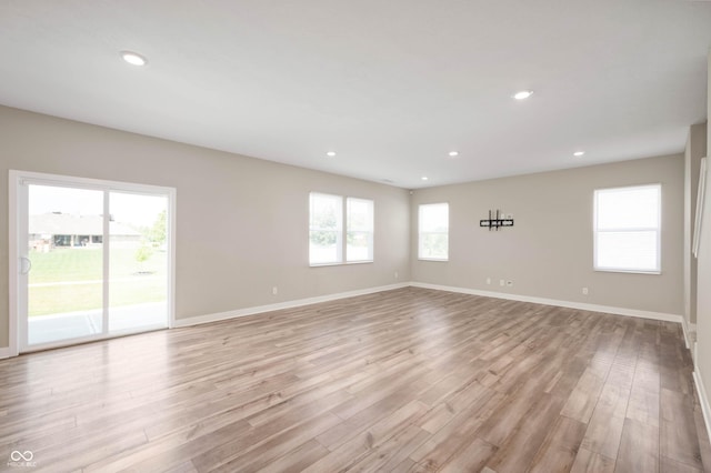 7510 Hillway Dr, Camby, IN 46113 - spare room featuring light wood finished floors and recessed lighting