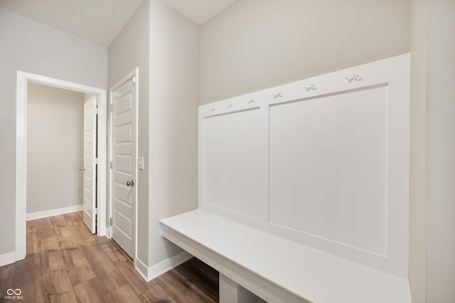 7510 Hillway Dr, Camby, IN 46113 - mudroom featuring wood finished floors and baseboards
