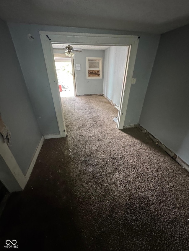3701 E Vermont St, Indianapolis, IN 46201 - hall with carpet floors and baseboards