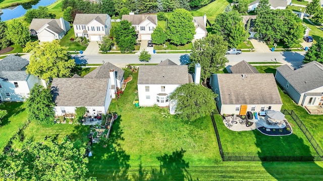 11961 Driftstone Dr, Fishers, IN 46037 - aerial perspective of suburban area featuring a nearby body of water