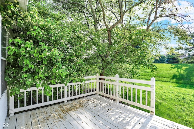 11961 Driftstone Dr, Fishers, IN 46037 - wooden terrace with a lawn