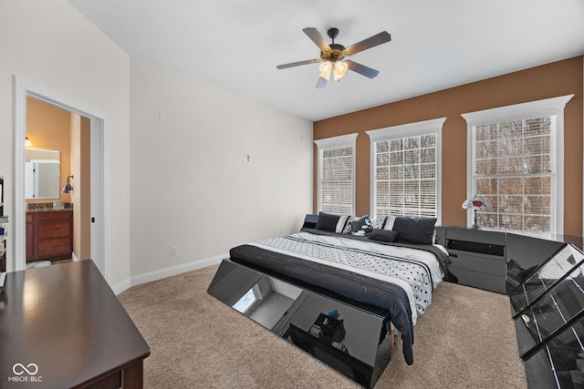 1130 Kingswood Rd S, West Lafayette, IN 47906 - carpeted bedroom with baseboards and ceiling fan