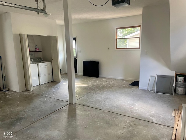 251 N St, Danville, IN 46122 - garage featuring separate washer and dryer and a garage door opener