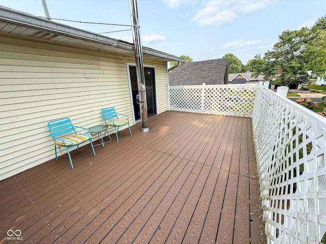 251 N St, Danville, IN 46122 - view of wooden terrace