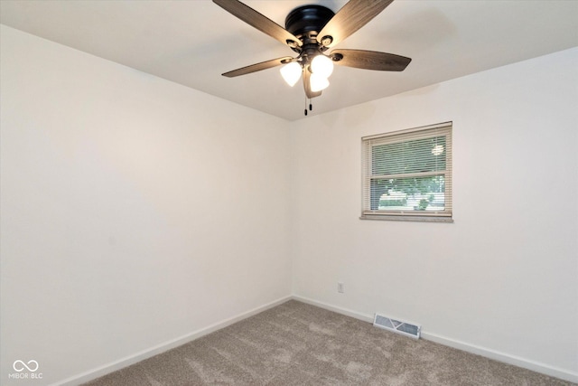 802 Lawrence Ave, Indianapolis, IN 46227 - spare room featuring carpet flooring and ceiling fan