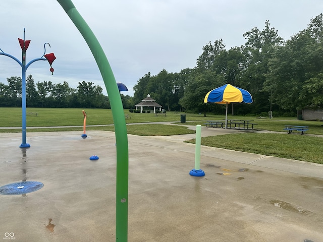 1108 Pierce Dr, Plainfield, IN 46168 - view of home's community with a gazebo and a yard