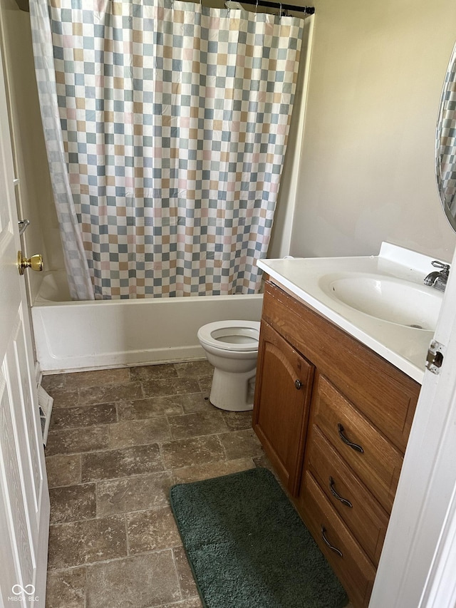 1108 Pierce Dr, Plainfield, IN 46168 - full bathroom featuring vanity and shower / bath combination with curtain