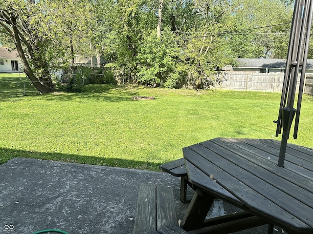 1108 Pierce Dr, Plainfield, IN 46168 - fenced backyard featuring a deck