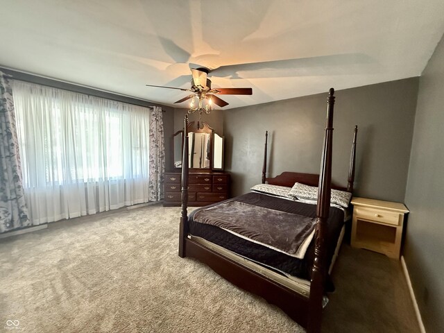 820 N Broadway St, Greensburg, IN 47240 - carpeted bedroom with a ceiling fan and baseboards