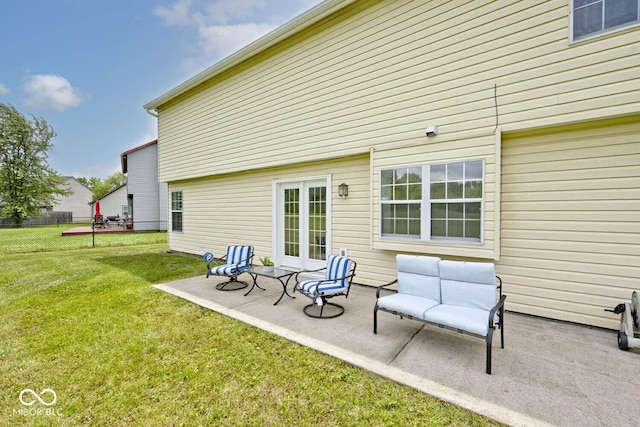 11320 Lynchburg Way, Indianapolis, IN 46229 - rear view of house with a patio area