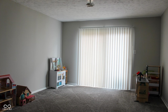 219 N 9th Ave, Beech Grove, IN 46107 - rec room featuring carpet and a textured ceiling