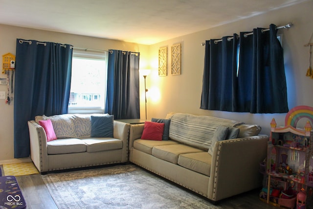 219 N 9th Ave, Beech Grove, IN 46107 - living area with wood finished floors