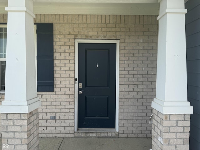 8969 Faulkner Dr, Indianapolis, IN 46239 - view of exterior entry with brick siding