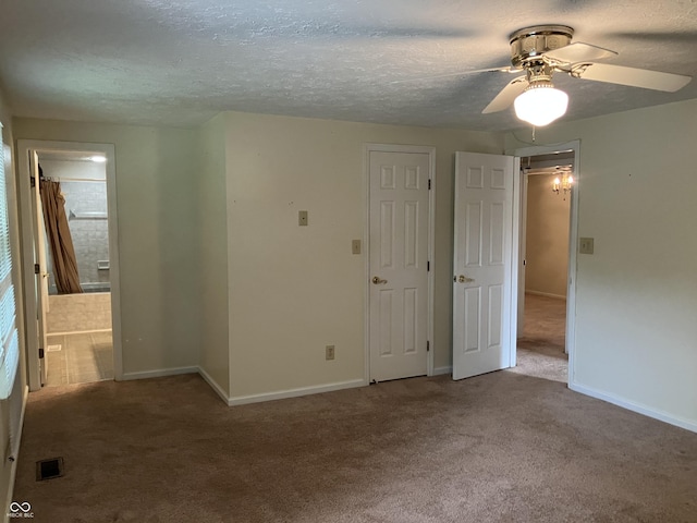 7667 Madden Ln, Fishers, IN 46038 - carpeted empty room featuring a ceiling fan and a textured ceiling