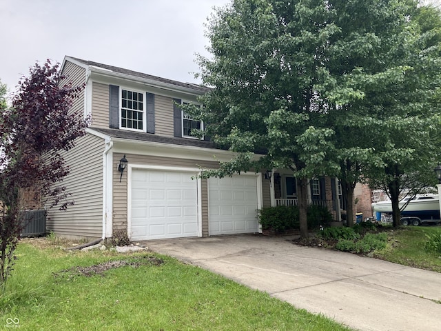 7667 Madden Ln, Fishers, IN 46038 - view of front of home with an attached garage and concrete driveway