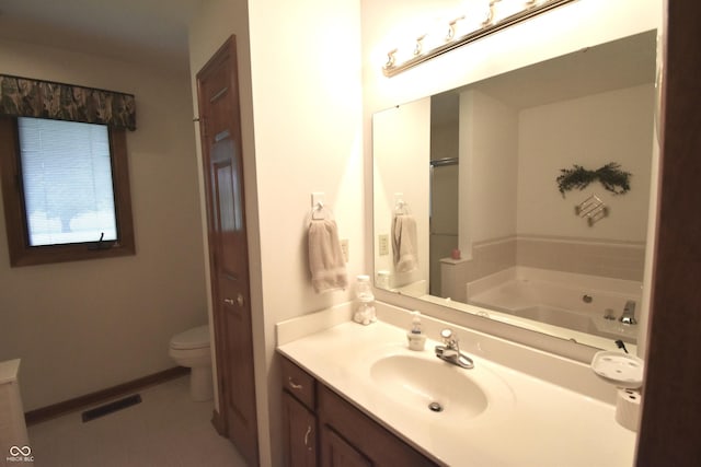 5943 Red Maple Dr, Indianapolis, IN 46237 - bathroom featuring vanity and a garden tub