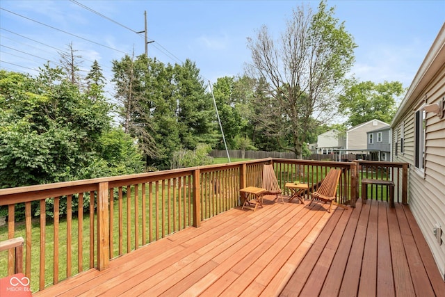 5802 Rymark Ct, Indianapolis, IN 46250 - view of wooden deck