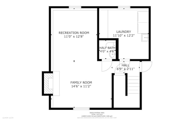 5802 Rymark Ct, Indianapolis, IN 46250 - view of home floor plan