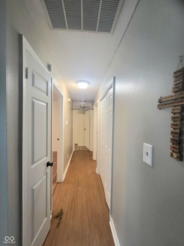 7576 S Carlisle St, Terre Haute, IN 47802 - corridor featuring wood finished floors and baseboards