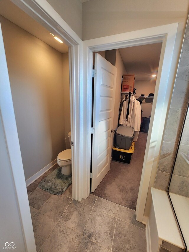 4216 Lauder Rd, Bargersville, IN 46106 - bathroom with toilet and baseboards