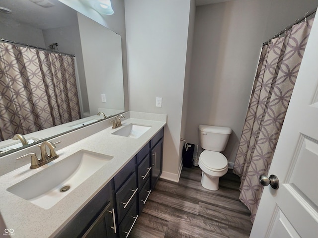 4216 Lauder Rd, Bargersville, IN 46106 - full bath with wood finished floors and double vanity