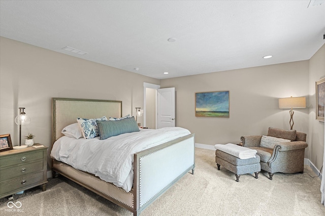 14442 Treasure Creek Ln, Fishers, IN 46038 - carpeted bedroom featuring recessed lighting