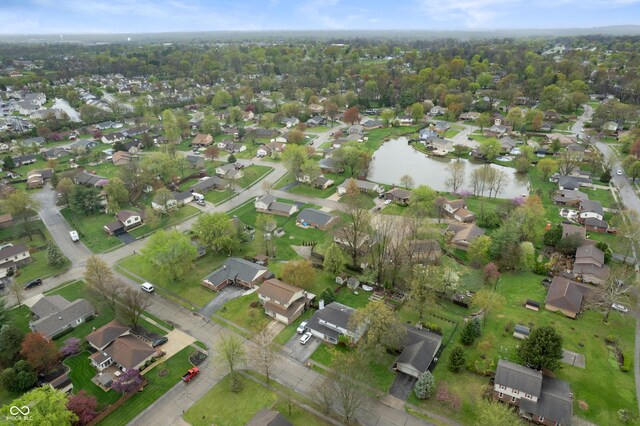8306 Corkwood Dr, Indianapolis, IN 46227 - aerial view of property's location with a nearby body of water and nearby suburban area