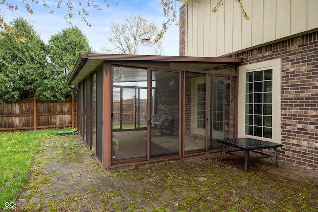 8306 Corkwood Dr, Indianapolis, IN 46227 - view of outdoor structure featuring a sunroom