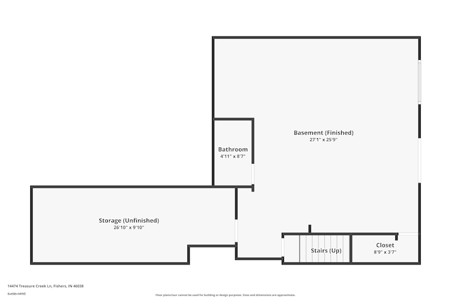 14474 Treasure Creek Ln, Fishers, IN 46038 - view of property floor plan
