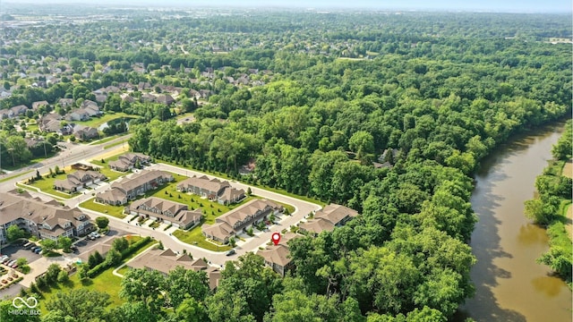 14474 Treasure Creek Ln, Fishers, IN 46038 - aerial overview of property's location featuring nearby suburban area and a nearby body of water