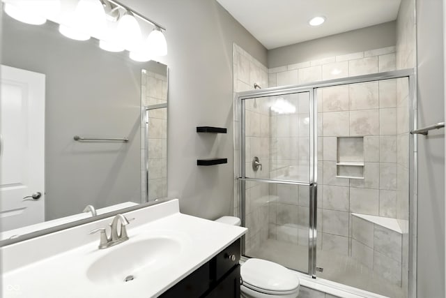 14474 Treasure Creek Ln, Fishers, IN 46038 - full bath with vanity and a stall shower
