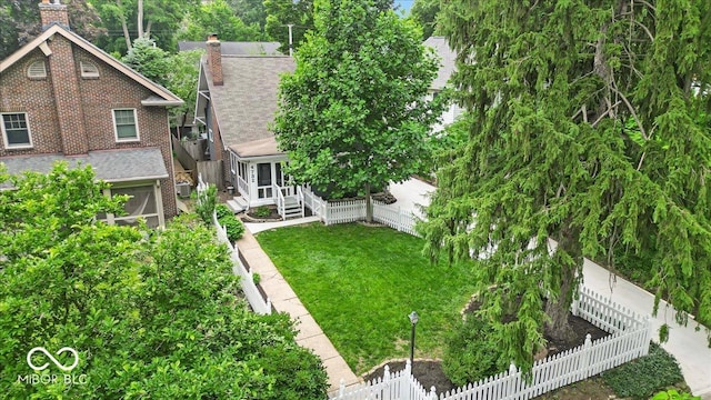 4732 N Kenwood Ave, Indianapolis, IN 46208 - aerial view of property and surrounding area