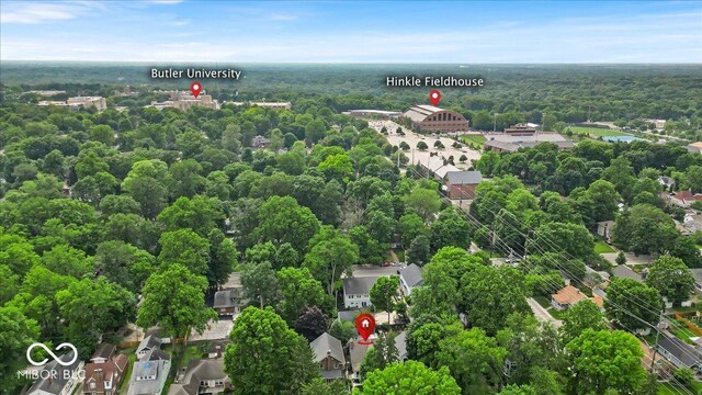 4732 N Kenwood Ave, Indianapolis, IN 46208 - bird's eye view of a heavily wooded area