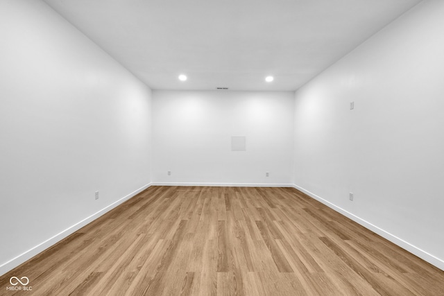 2031 Central Ave, Indianapolis, IN 46202 - unfurnished room with light wood-style floors and recessed lighting
