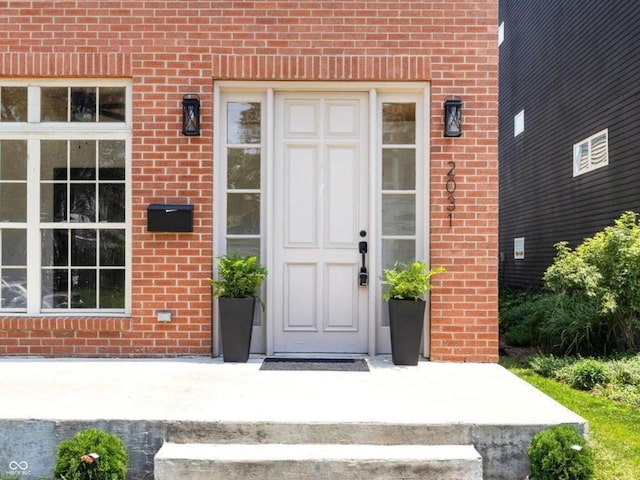 2031 Central Ave, Indianapolis, IN 46202 - entrance to property with brick siding