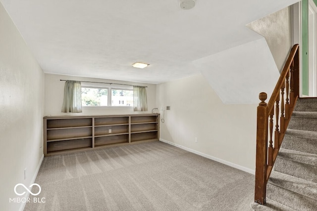 3630 E Morningside Dr, Bloomington, IN 47408 - below grade area featuring carpet floors and stairway