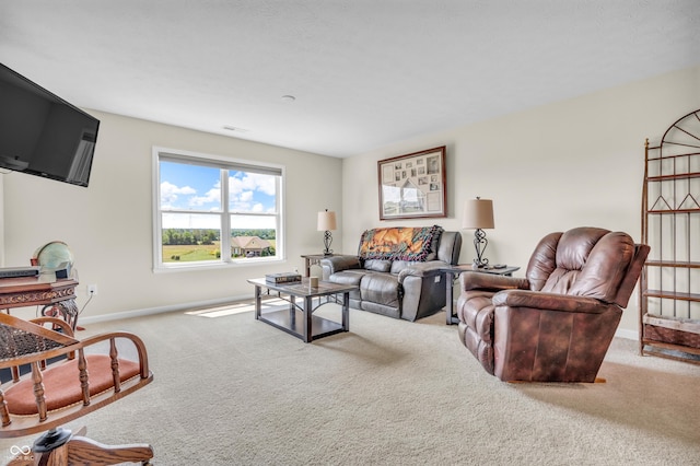 9231 E Poynter Dr, Morgantown, IN 46160 - carpeted living room featuring baseboards