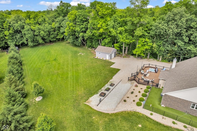9231 E Poynter Dr, Morgantown, IN 46160 - aerial view of property and surrounding area