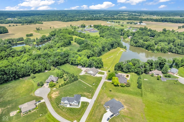 9231 E Poynter Dr, Morgantown, IN 46160 - aerial view of property's location with a nearby body of water