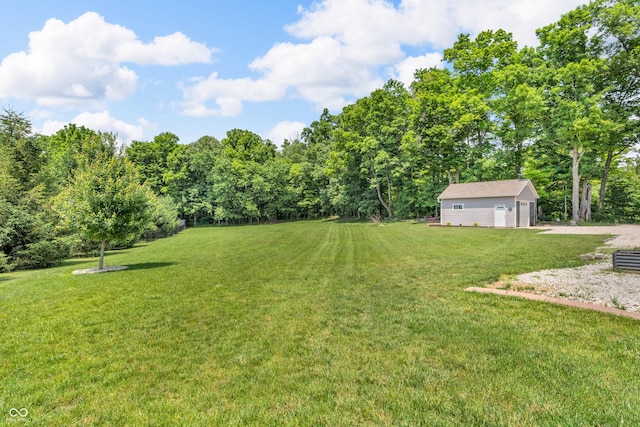 9231 E Poynter Dr, Morgantown, IN 46160 - view of green lawn with an outdoor structure