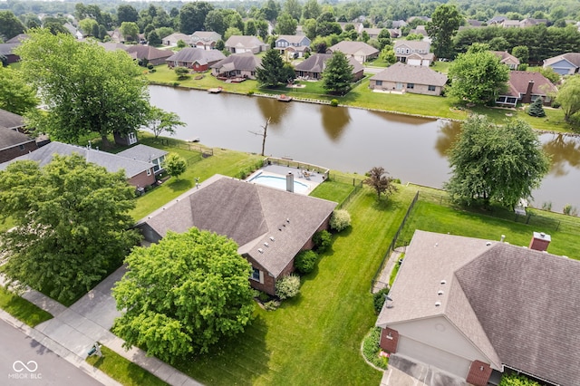 6629 Woodcrest Dr, Avon, IN 46123 - aerial view of residential area with a nearby body of water
