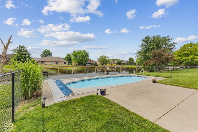 6629 Woodcrest Dr, Avon, IN 46123 - view of pool with a fenced backyard and a patio