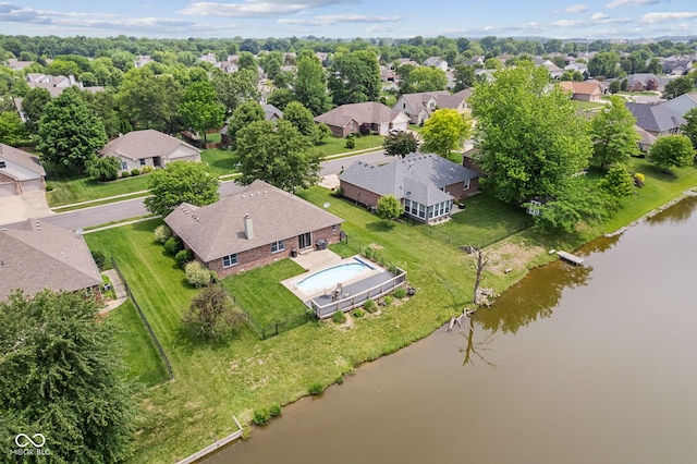 6629 Woodcrest Dr, Avon, IN 46123 - aerial view of residential area featuring a large body of water