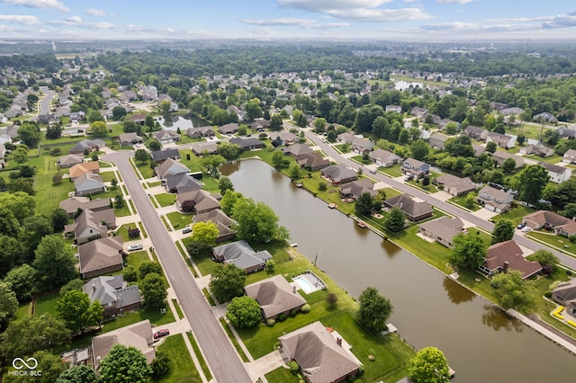 6629 Woodcrest Dr, Avon, IN 46123 - aerial view of residential area with a large body of water